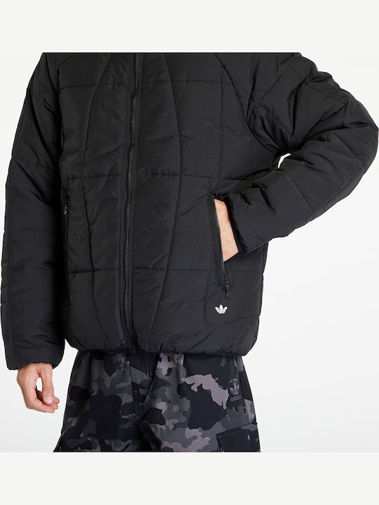 Adventure Χειμωνιάτικο Μπουφάν Puffer Μαύρο