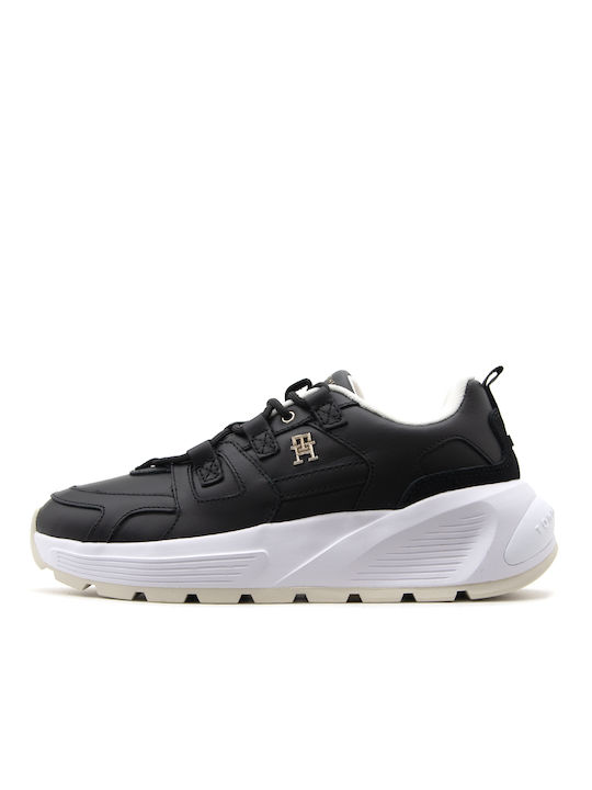 Tommy Hilfiger Γυναικεία Chunky Sneakers Μαύρα