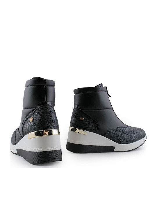 Women's Ankle Boots with Medium Heel Black