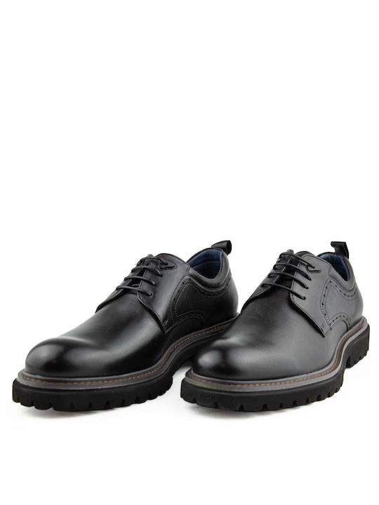 Renato Garini Men's Leather Dress Shoes Black