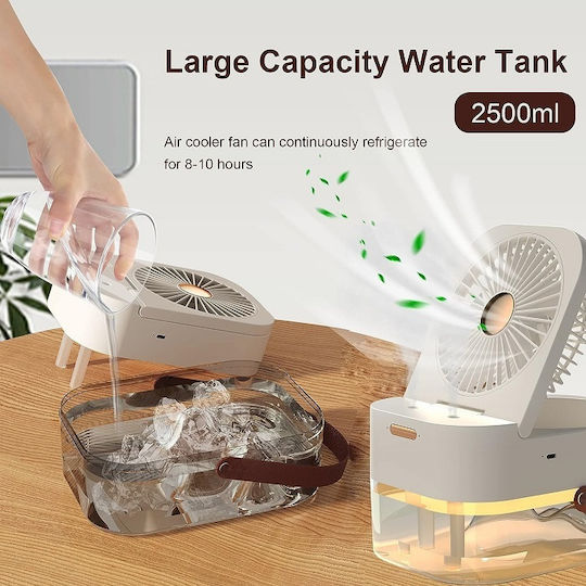 USB Fan with Water and Lighting 10W Green