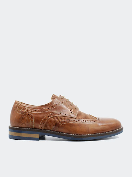 Leder Herren Oxfords Tabac Braun
