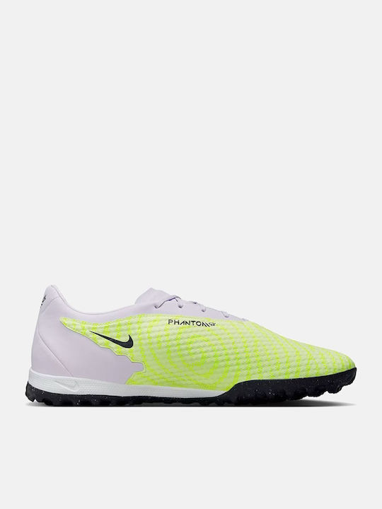 Nike Phantom GX Academy Fußballschuhe mit geformten Stollen Barely Volt / Barely Grape / Gridiron
