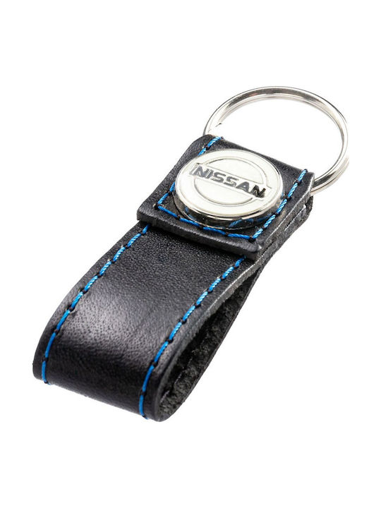 Nissan Leder Schlüsselanhänger Blau