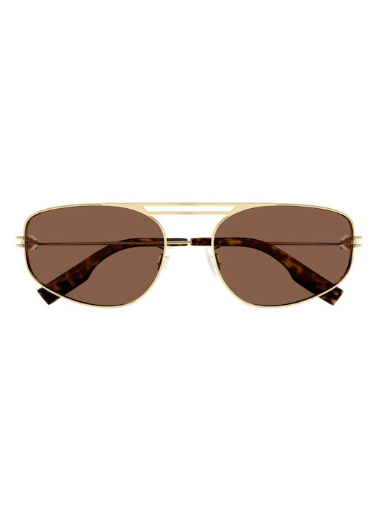 Alexander McQueen Sonnenbrillen Χρυσά mit Metall Gestell Alexander McQueen Sonnenbrillen Χρυσά mit Metall Gestell