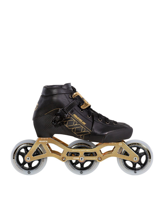 Powerslide 3Χ Inline Αυξομειούμενα Rollers Χρυσά Παιδικά