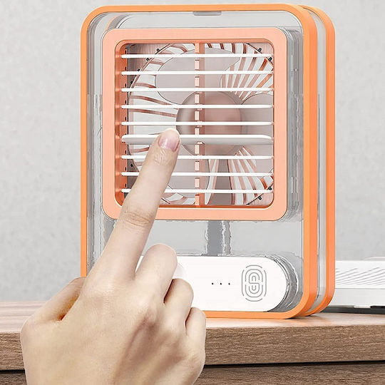SE-122 USB Ventilator Mit Wasser Und Beleuchtung 2W Rosa