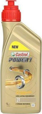 Castrol Power 1 Clean Burn Formula 2T Λάδι Μοτοσυκλέτας για Δίχρονους Κινητήρες 1lt