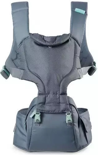Infantino Classic Carrier Hip Rider Plus 5-in-1 Hip Seat Gray with Maximum Weight 20kg