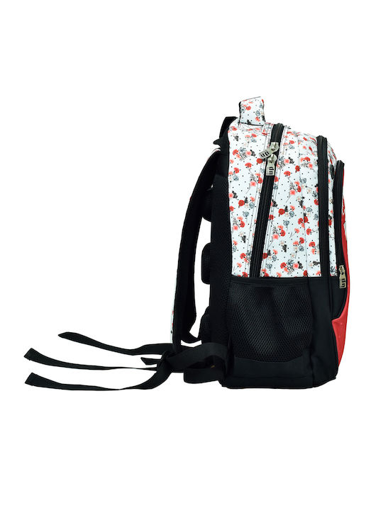 Back Me Up School Bag Backpack Elementary, Elementary Red with Water Bottle Holder 40Liters