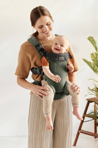 BabyBjorn Classic Carrier Harmony 3D Mesh Dark Green with Maximum Weight 15kg