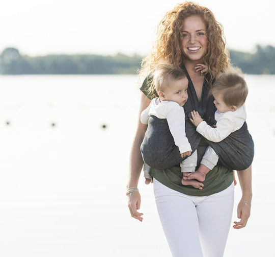 Mini Monkey Wrap Carrier Twin Black