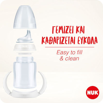 Nuk First Choice Cana de antrenament Plastic cu mânere Λευκό pentru 6m+m+ 150ml