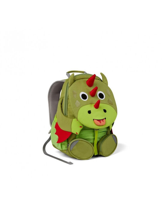 Affenzahn Dragon School Bag Backpack Kindergarten Green with Water Bottle Holder 8Liters