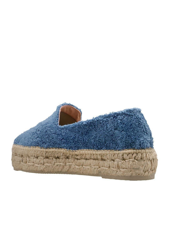 Sydney T Fabric Women's Espadrilles in Blue Color