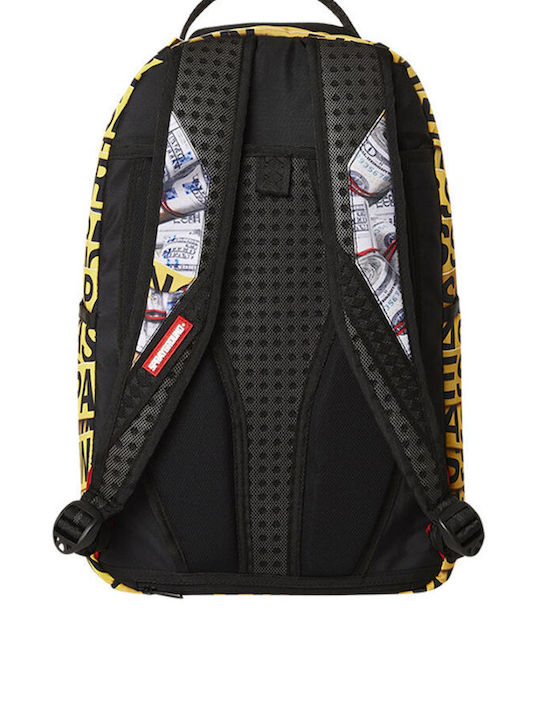 Sprayground DLXSR School Bag Backpack Junior High-High School Yellow with Water Bottle Holder