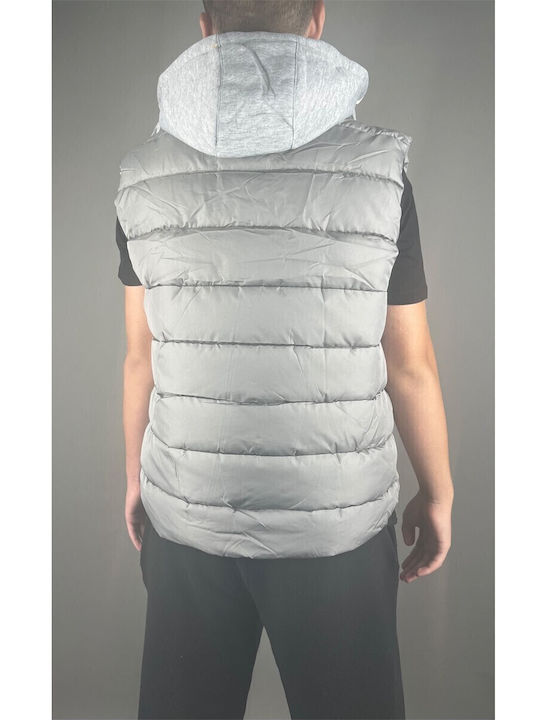 Αμάνικο Μπουφάν Puffer Γκρι