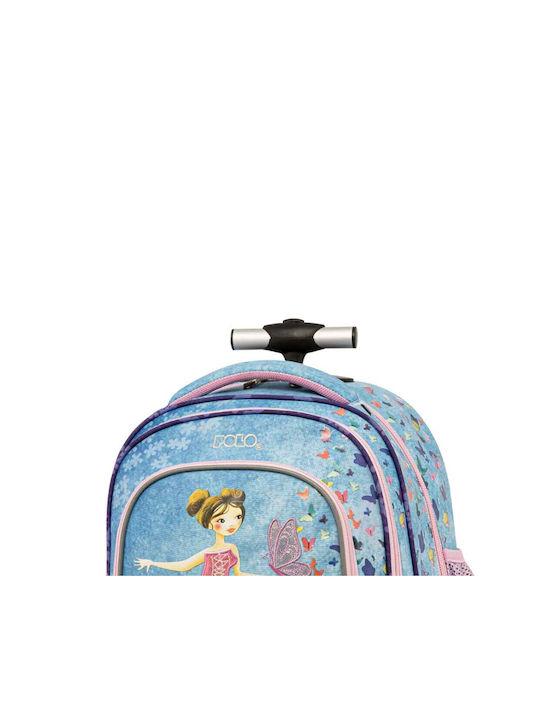 Polo Rollende Schulranzen Trolley Grundschule mit Flaschenhalter Butterflies 30lt 35 x 21 x 42cm