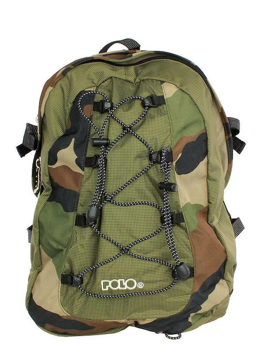 Polo Offpist School Bag Backpack Junior High-High School Camo with Water Bottle Holder 28Liters 2023