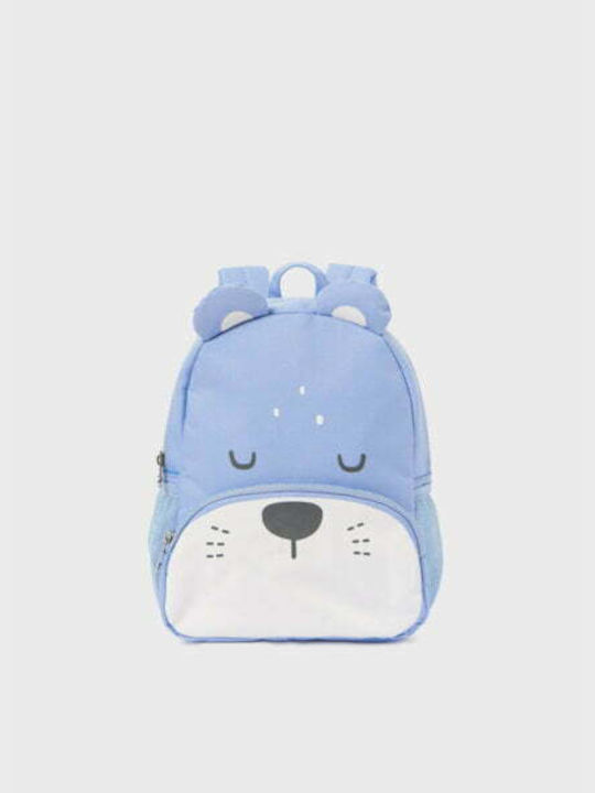 Mayoral School Bag Backpack Kindergarten Blue with Water Bottle Holder