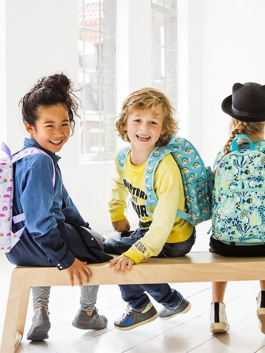 Petit Monkey Sea Jade Blue Schulranzen Rucksack Kindergarten Blau mit Flaschenhalter