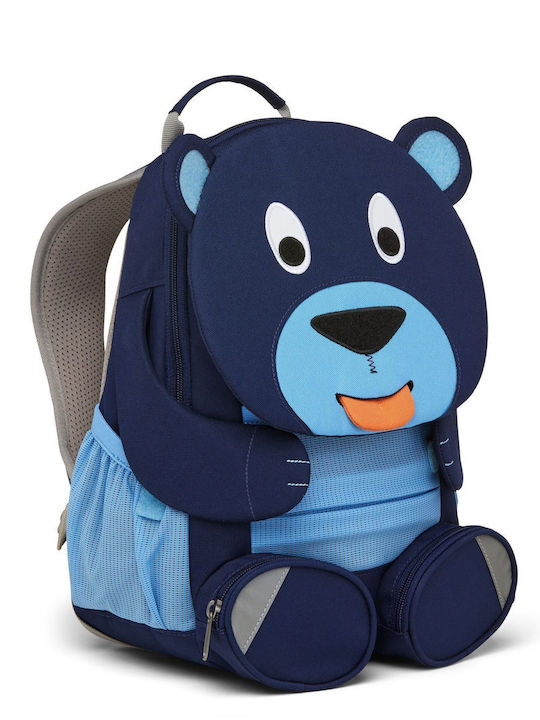 Affenzahn Large Friend Bear Σχολική Τσάντα Πλάτης Νηπιαγωγείου Μπλε με Θήκη για Παγούρι 8lt