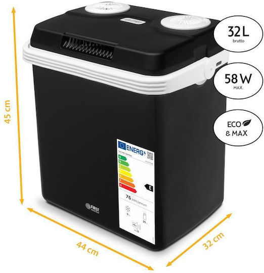 First Austria Portable Fridge Thermoelectric 32L 12V / 230V Black