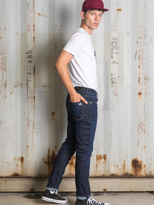 Herren Jeanshose Elastisch Blau