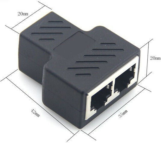 E-ZY Конвертор RJ-45 Женски в RJ-45 2x Женски 1 Брой EZ-RJ45SP