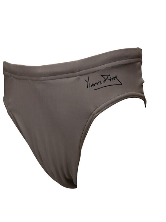 Yiannis Ziros Herren Badebekleidung Slip Khaki