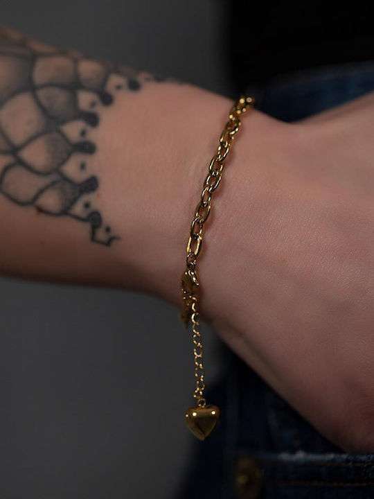 Piercing.gr Bracelet Chain made of Steel Gold Plated