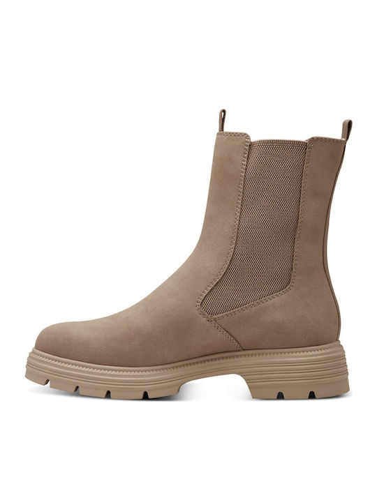 Damen Chelsea Stiefeletten Braun