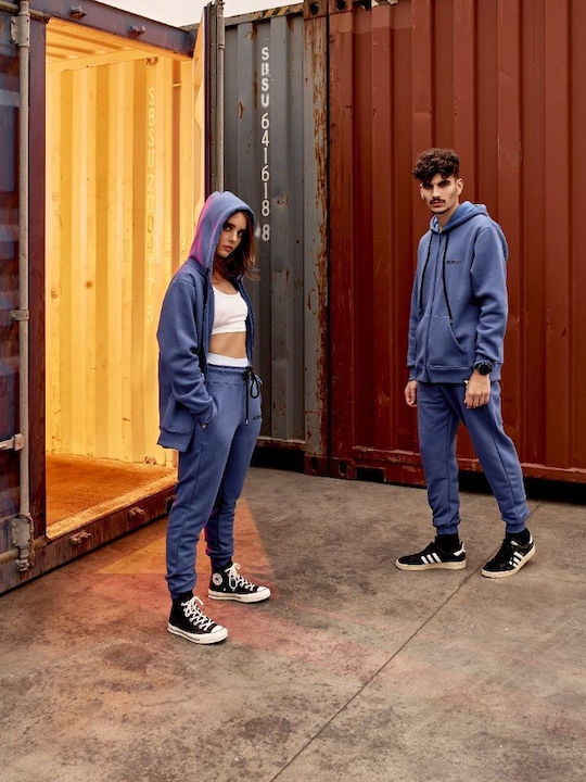 Sweatshirt with Hood Royal Blue