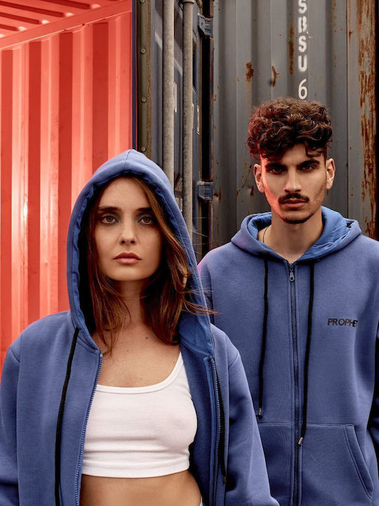 Sweatshirt with Hood Royal Blue