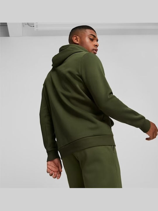 Big Logo Sweatshirt with Hood Green