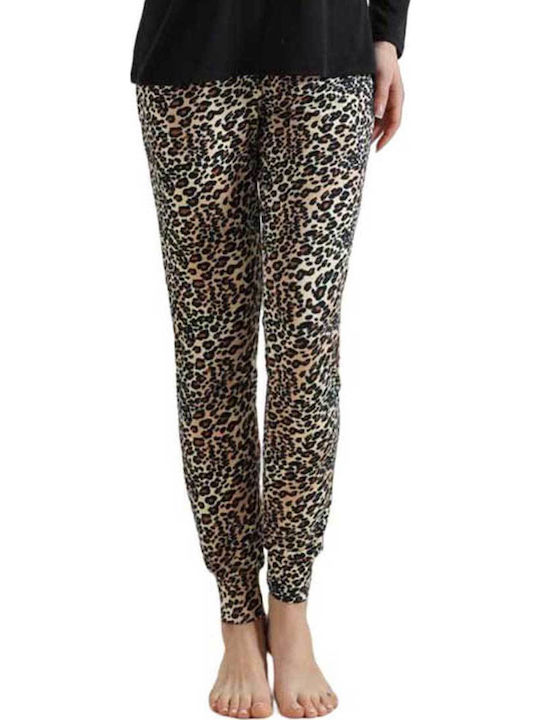 Fuanna Winter Women's Pyjama Set Black