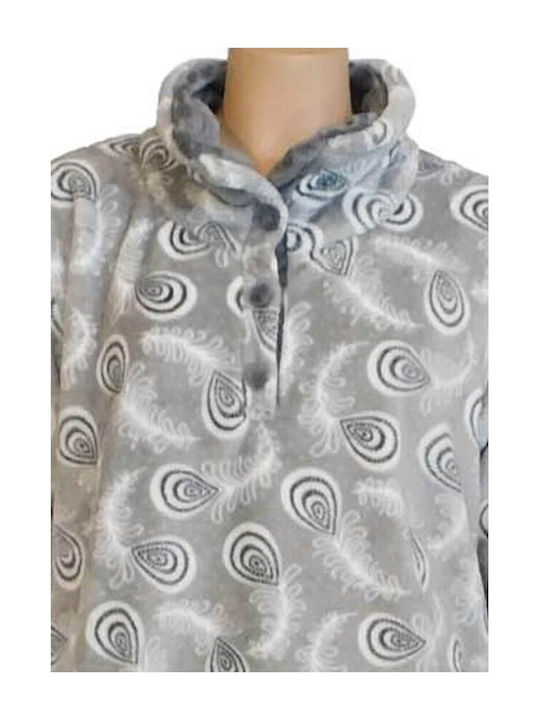 Koyote Winter Women's Pyjama Set Fleece Gray