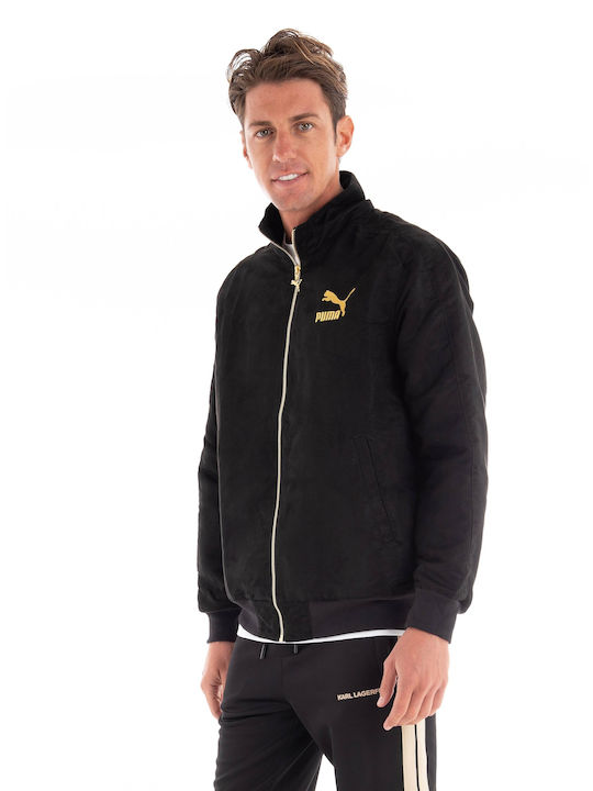 Puma Herren Winter Jacke Lässig Schwarz