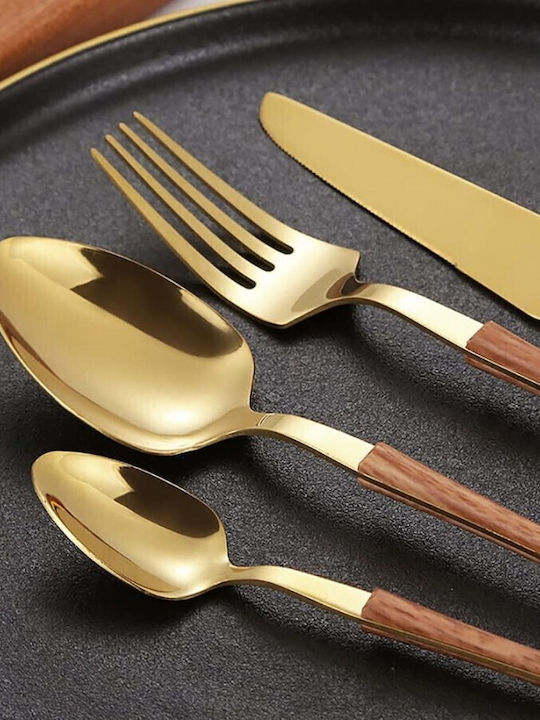 Etoile Cutlery Set Gold 24pcs