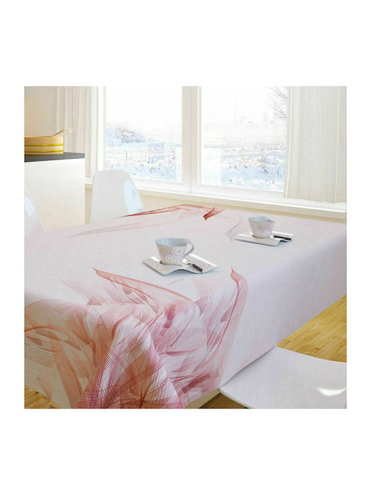 Saint Clair 1018 Polyester Stain Resistant Tablecloth Old Pink 145x180cm