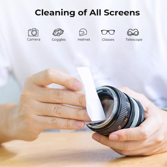 K&F Concept Anti Fog Cleaning Wipes Αξεσουάρ Καθαρισμού Γραφείου 50τμχ