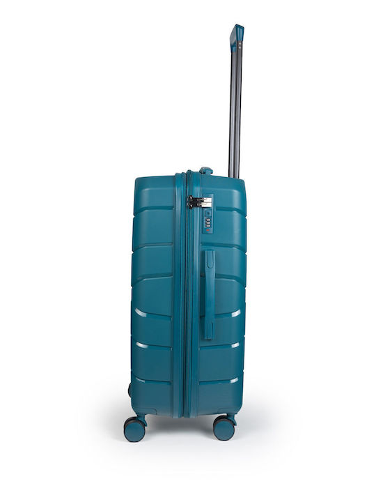 Cardinal Elusive Medium Hard Petrol Suitcase With 4 Wheels Height 58cm