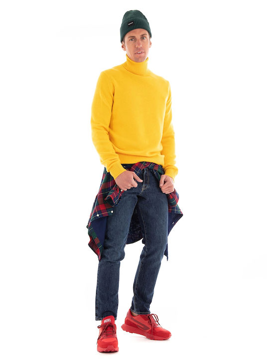 Ecoalf Men's Long Sleeve Sweater Turtleneck Yellow