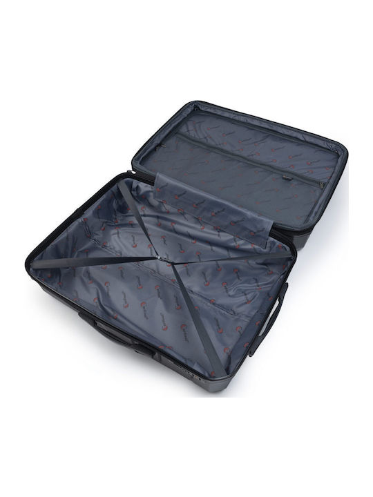 Cardinal Elusive Medium Hard Black Suitcase With 4 Wheels Height 69cm