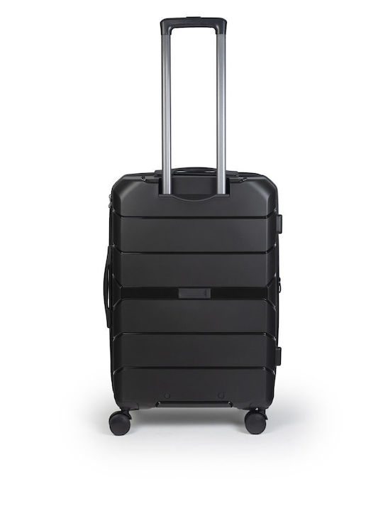 Cardinal Elusive Medium Hard Black Suitcase With 4 Wheels Height 69cm