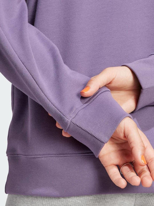 Trefoil Crew Long Women's Sweatshirt Purple