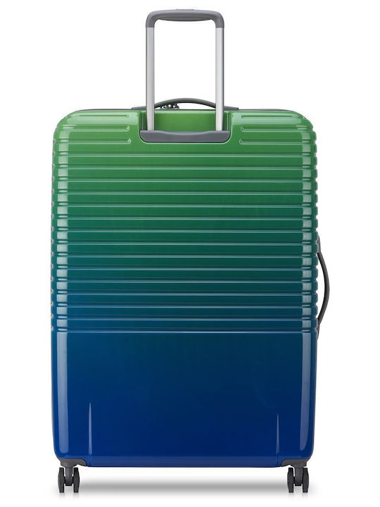 Delsey Caumartin Große Hartreisekoffer Mehrfarbig Grün Blau Gradient mit 4 Rädern Höhe 76cm