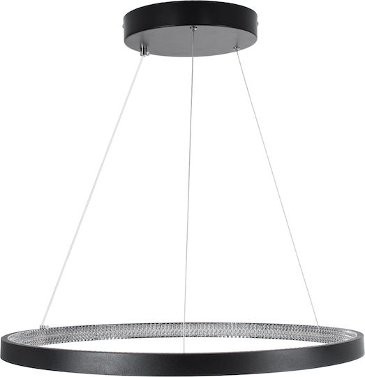 GloboStar Diamond Висящо Осветително Тяло Черен 68x68см.