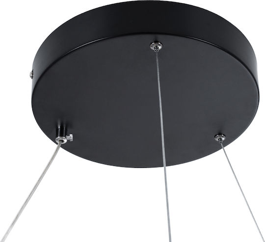 GloboStar Diamond Висящо Осветително Тяло Черен 68x68см.