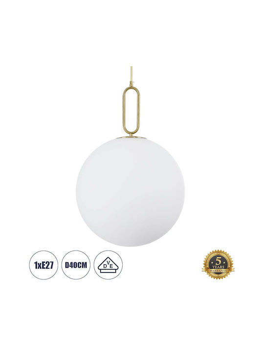 GloboStar Pendant Light Gold Ball with Socket E27 40x62cm